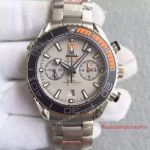 Swiss Fake Omega Seamaster Watch Planet Ocean 600m Chronograph SS Grey Dial